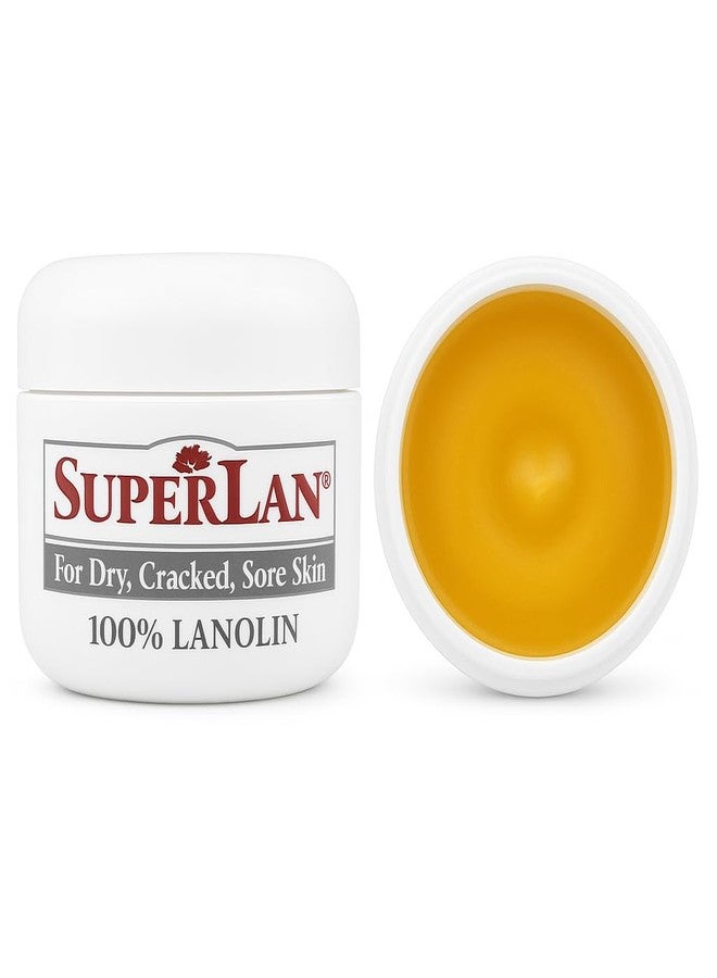 SuperLan Lanolin Nipple Cream 1 Oz - 100% Organic Nipple Cream Lanolin - Body & Face Moisturizer for Eczema, Psoriasis & Severe Dry Skin - Ultra Hydrating & Soothing Skin Moisturizer for Hot & Cold Weather - Image 1